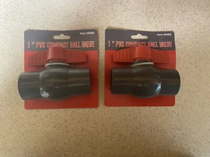 2 New 1" Pipe PVC Compact Ball Valve. 150 PSI. Alkali & Acid Resistant - Picture 1 of 2