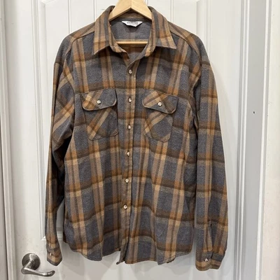 Vintage Five Brother Men's 2XL 18  Plaid Flannel Shirt Cotton USA Cabincore - Image 1 of 4