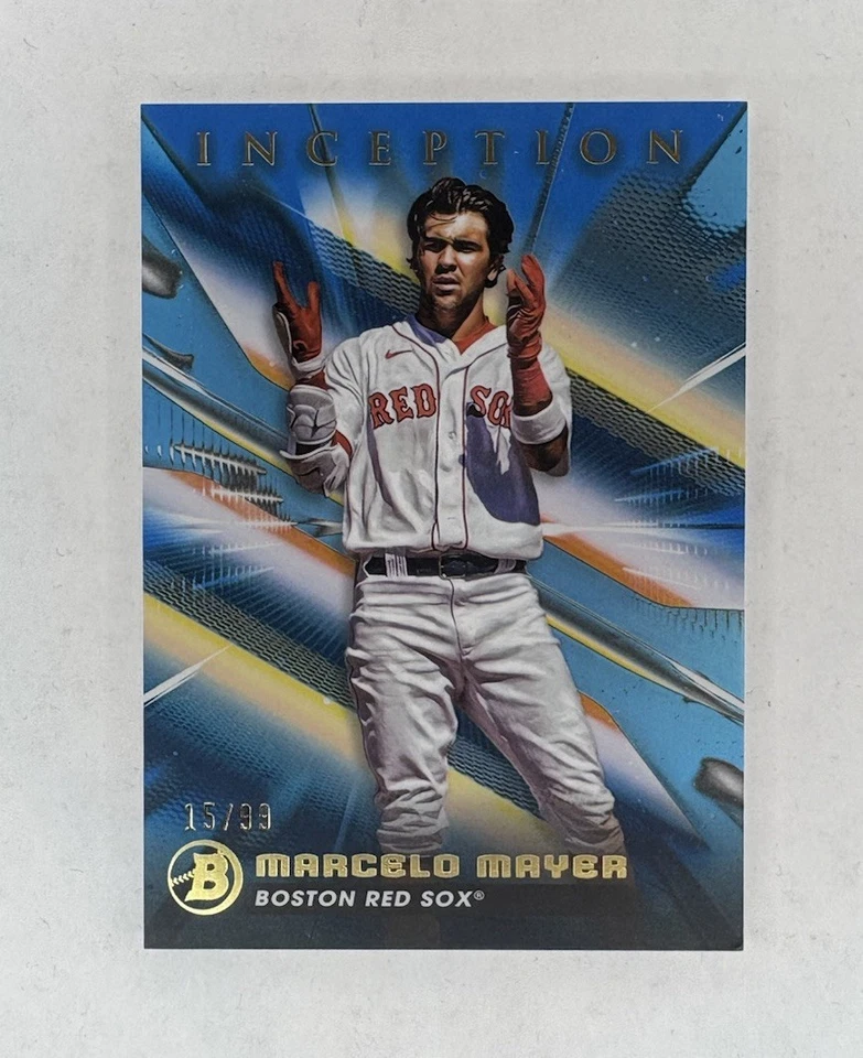 Marcelo Mayer 2023 Bowman Inception - #13 Blue Foil /99 (RC) Boston Red Sox - Image 1 of 1
