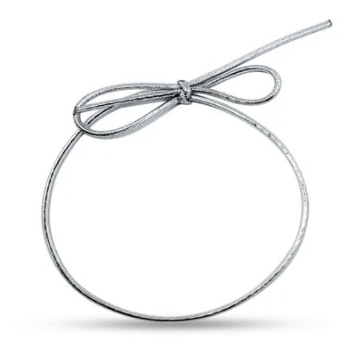 100 piezas lazos elásticos plateados con lazos preatados de cinta elástica - 6 pulgadas... Foto 1 de 4