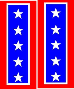 DUKES OF HAZZARD GENERAL LEE SIDE OF CAR DECAL SET x2  36"H x 10"W EACH - Picture 1 of 1