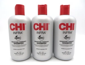 CHI INFRA MOISTURE THERAPY SHAMPOO 12 OZ (Lot of 3) - Picture 1 of 2