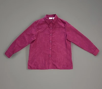 Vintage Studio Works Women’s Blouse Suede Button Up Shirt Western Cowgirl Sz M - Image 1 of 4