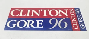 Pegatina parachoques Clinton Gore '96 original, devoluciones fáciles - Imagen 1 de 2