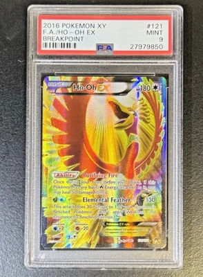 Ho-Oh EX Full Art PSA 9 XY Breakpoint 121/122 Pokemon TCG 2016 - Image 1 of 2