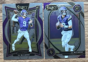 J.J. McCARTHY 2024 SELECT CONCOURSE 24 + CLUB LEVEL 246 RC BONANZA VIKINGS! - Picture 1 of 2