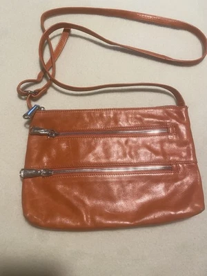 Bolso de Mano HOBO International Bandolera Cuero Naranja Ajustable Foto 1 de 4