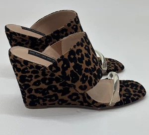 Steven by Steve Madden Roxy Wege Sandal Size 7 Leopard lucite animal print - Picture 1 of 6