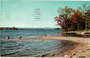 Vintage Highland Lake Bridgton Maine Postcard - Picture 1 of 2
