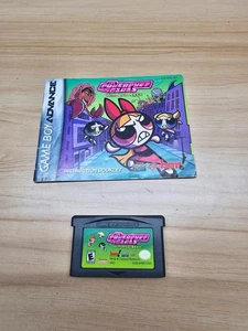 NINTENDO GAMEBOY ADVANCE POWERPUFF GIRLS HIM & SEEK GAME & MANUAL - 2002 - Picture 1 of 2