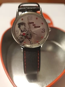Reloj Betty Boop Born To Boop 2008 en estaño movimiento Japón - Imagen 1 de 6