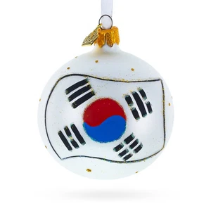 Flagge von Südkorea Glaskugel Ornament 3,25 cm - Bild 1 von 5