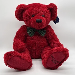 Oso de peluche de peluche de Navidad Dillards 2002 Theodore 100 aniversario NUEVO - Imagen 1 de 11