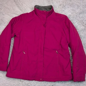 L.L. Bean Jacket Womens L Zip Up Pockets Casual Comfort Cozy Fleece Lining  - Picture 1 of 12