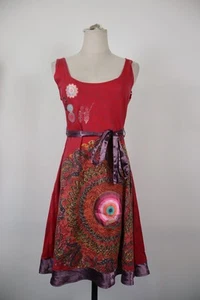 DESIGUAL VESTITO DONNA TG. L WOMAN CASUAL VINTAGE DRESS COTONE - Foto 1 di 10