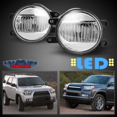 Par de lentes transparentes para parachoques LED de repuesto para Toyota 4Runner 2010-2019 Foto 1 de 4