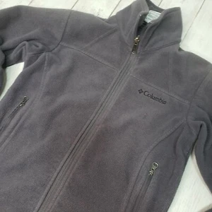 Columbia Youth Fleece Jacket Gray Size 7/8 - Picture 1 of 7