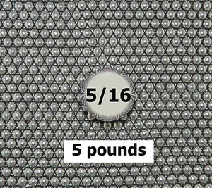 8mm (5/16')  STEEL SLINGSHOT BALLS (5 LBS)  - Picture 1 of 3