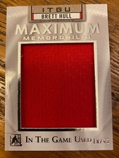 2015-16 ITG Used Maximum Memorabilia #MM-BH2 Brett Hulll 18/45