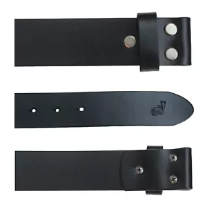 Mens Leather Belts Premium Full Grain Replacement Belt Strap No Buckle 38mm Q91 - Picture 1 of 10