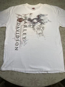 Harley Davidson Tee Shirt Genuine Rare Collectible Woodstock HD Large Men's - Picture 1 of 7