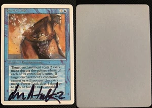 MTG Revised Power Leak Artist Proof Signed AP - Picture 1 of 3