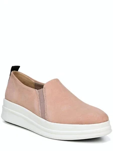 NATURALIZER Womens Pink Platform Yola Wedge Leather Athletic Sneakers 11 Wide - Picture 1 of 4