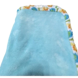 Manta polar para bebé Le Bebe Favorite azul safari borde león 29x38,5 - Imagen 1 de 9