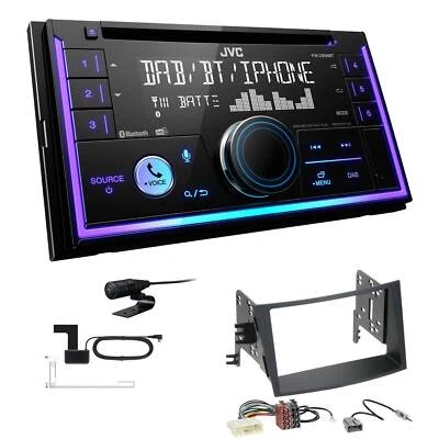 JVC 2-DIN MP3 Autoradio Bluetooth DAB+ für Subaru Legacy V 2009-2014 schwarz - Bild 1 von 4