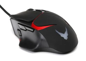 Varr Gaming USB Wired Mouse, Black (with 4 LED backlights), Adjustable DPI (1... - Picture 1 of 6