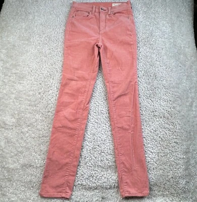 Pantalones de pana ajustados de tiro alto Rag & Bone camafeo rosa lavado para mujer 26 Foto 1 de 4