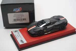 1/43 BBR FERRARI SP3 DAYTONA CLOSED  MATT BLACK LECLERC RED LEATHER LE10 N MR - Picture 1 of 5
