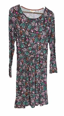 Boden Abigail Jersey Dress Fairy Floral Long Sleeve Cottagecore 6 stretch - Image 1 of 4