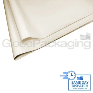 50 BLATT ELFENBEINFARBENES SÄUREFREIES TÜCHERPAPIER 375 mm x 500 mm *TOP QUALITÄT* - Bild 1 von 5