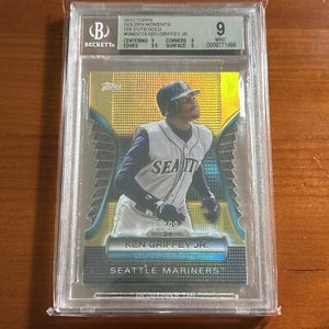 2012 Topps Golden Moments Die-Cut Gold 73/99 Ken Griffey Jr #GMDC-19 HOF BGS 9 - Picture 1 of 2