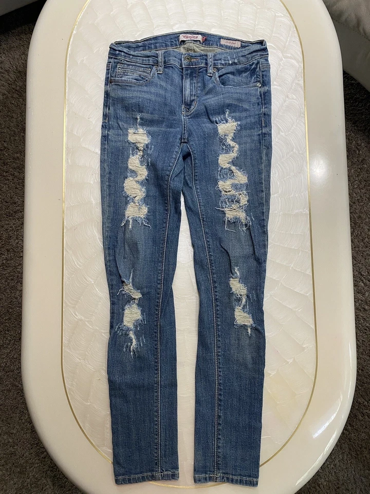 EUNINA JEANS TIRO BAJO AJUSTADO TOBILLO LAVADO CLARO TALLA 9 Foto 1 de 4