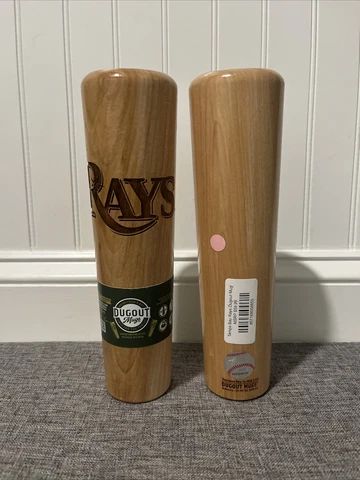 MLB Tampa Bay Rays 12oz. Wood Baseball Bat Mug Cup Beer Soda - Brand New Cover