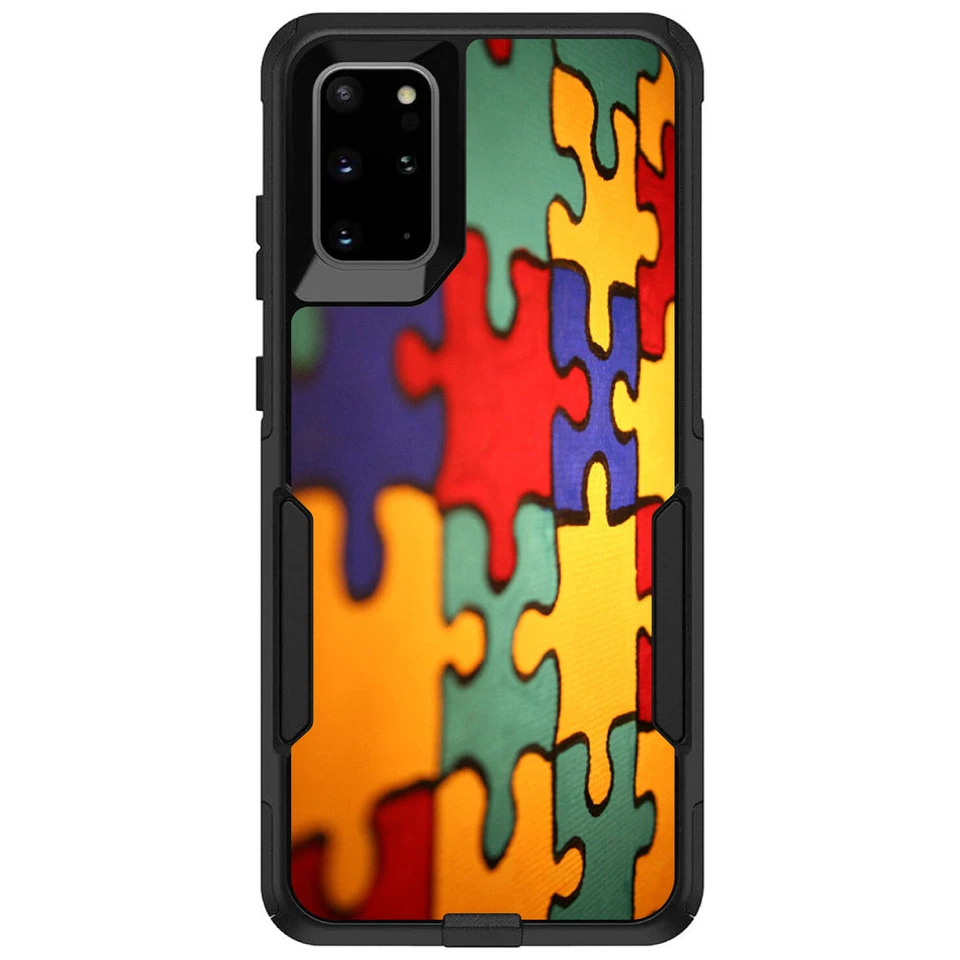 OtterBox Commuter for Galaxy S (Choose Model) Red Blue Yellow Puzzle Pieces - Image 1 of 1