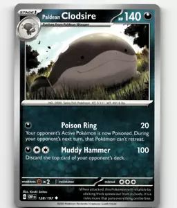 Pokemon - Paldean Clodsire 128/197 - Obsidian Flames - Picture 1 of 1