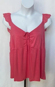 Neu mit Etikett. Torrid Damengröße 4X rosa Tanktop mit mittelhohen Bändern. - Bild 1 von 7