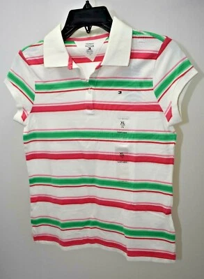 CAMISA POLO TOMMY HILFIGER NIÑAS TALLA 16 XLG NUEVA CON ETIQUETA Foto 1 de 4