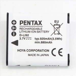 Original PENTAX D-LI92 Battery For Optio X70 RX18 RZ18 RZ10 CX3 CX5 CX6 WG1 - Picture 1 of 7