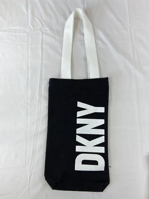 Bolso de Mano DKNY Negro Cuerpo Largo Reutilizable Correa Blanca Clásico Informal Uso Diario Foto 1 de 4