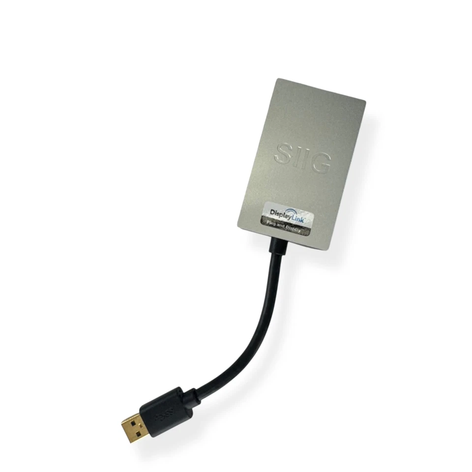 SIIG JU-VG0311-S1 USB 3.0 to VGA Pro Converter Silver High Resolution Support - Image 1 of 4