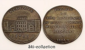 1/2 Half Penny Token 1795. Newgate (Middlesex). Great Britain. Bronze - Picture 1 of 1