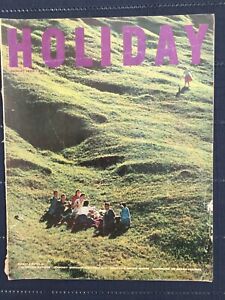 HOLIDAY Travel Magazine August 1960 • The UNITED NATIONS • Switzerland • Boston