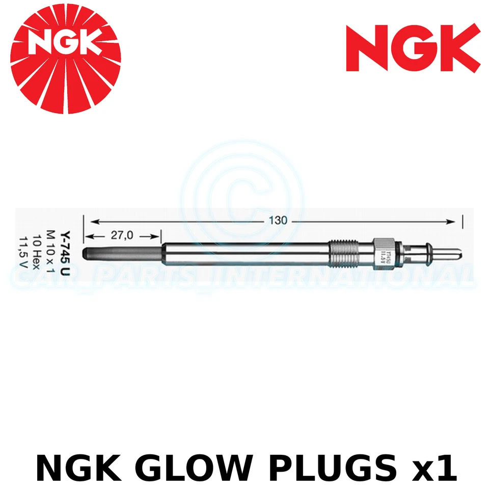NGK Glow Plug - For Mercedes-Benz c-Class T-Model S203 Estate C 200 CDi(2001-07) Foto 1 de 1