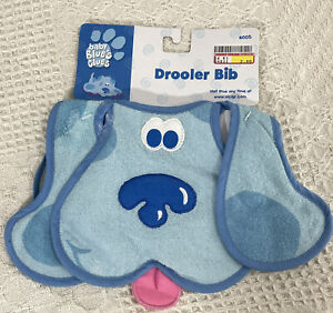 Vintage 2001 Blues Clues Drooler Bib Dog Never Used New w/ Defect