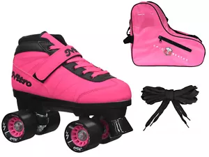 Epic Turbo Nitro Interior Exterior Rosa Cuádruple Rodillo Velocidad Patín Paquete ¡Con Bolsa! - Imagen 1 de 4