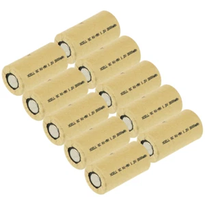 10x XCell Akku Sub-C 1,2V / 2000mAh X2000SCR PP Hochstrom Pappmantel - Bild 1 von 2